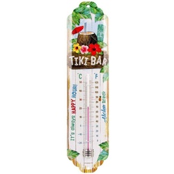 Nostalgic-Art Raumthermometer Retro Metall-Thermometer Innen Analog – Tiki Bar