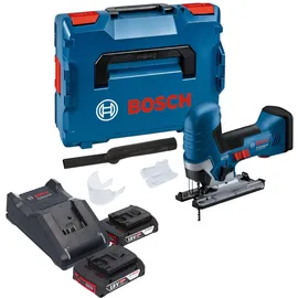 Bosch GST 18V-125 S Professional inkl. 2 x 2,0 Ah + Ladegerät + L-Boxx