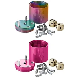 Bestsaller SUPER SIX Würfelspiel Aluminum 2-teilig