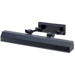 Wandlampe Bilderleuchte Stahl Schwarz B 40,2 cm 2 Flammig verstellbare Gelenke