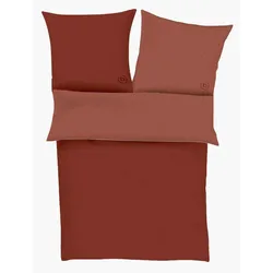 Bugatti Bettwäsche 135 x 200 cm Satin Rot