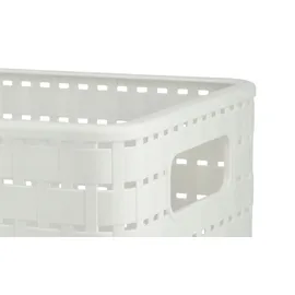Rotho Aufbewahrungskorb Country 28 x 18,5 x 13 cm weiß