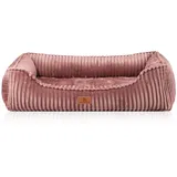 Knuffelwuff Hundebett Sedona Orthopädisch Breitcord XL Rosa