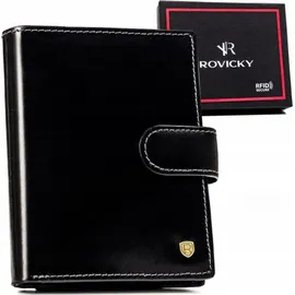 ROVICKY Geldbörse Herren schwarz