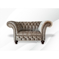 JVmoebel Chesterfield-Sofa, Chesterfield Sessel 1,5 Sitzer Sessel Design braun