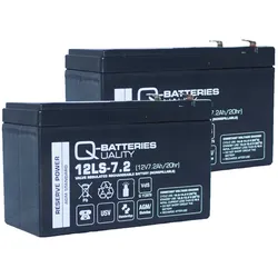 Ersatzakku für Alarmanlage ABB L804S 2 x AGM Batterie 12V 7,2Ah mit VdS