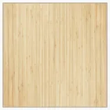 vidaXL Teppich Quadratisch Hell Natur 100x100 cm Bambus