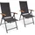 Brubaker Campingstuhl 2er Set Anthrazit