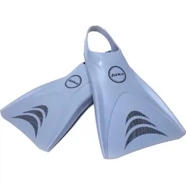 ZONE3 Herren Silikon V-Flex Ergo Schwimmtraining Flossen, Silber, EU 36-37