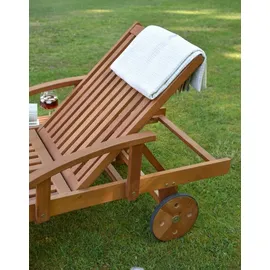 deluke ROLANDO Sonnenliege 200 x 70 x 30 cm Braun