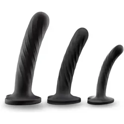 Blush Temptasia Twist Kit Set of Three Analplug-Set black