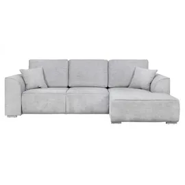 OTTO home Ecksofa OTTO HOME "BEATRICE optionale Schlafsofa mit Bettkasten, B/T/H: 265/170/86 cm", beige (creme), B:265cm H:86cm T:170cm, 100% Polyester, Sofas, Ecksofa, L-Form, wahlweise auch mit Bettfunktion und Bettkasten