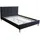 Homestyle4u Polsterbett 160 x 200 cm Schwarz