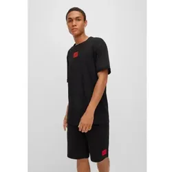HUGO für Herren. 50447978 Diragolino T-shirt schwarz (L), Lässig, Baumwolle, Kurzarm, Nachhaltig
