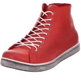 Andrea Conti Damen High Top Sneaker Schnürer Leder dynamisch 0341500, Rot Chili 583,36 EU