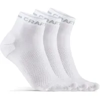 Craft Active Mid Sock 3er Pack Weiß 40-42