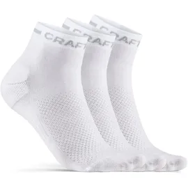Craft Active Mid Sock 3er Pack Weiß 40-42