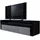 Vladon Valencia Lowboard 155 x 46 x 40 cm Schwarz matt/Hochglanz MDF/Spanplatte