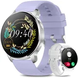 Colesma Smartwatch für iOS- und Android-Telefone,1,32" HD Bluetooth-Smartwatch für Damen mit Anrufannahme/Anruf, Sport-Fitnessuhr mit Schlafmonitor, Wasserdichter Aktivitäts-Tracker