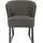 exxpo - sofa fashion Sessel Americano Bezug in verschiedenen Qualitäten 66 x 80 x 69 cm Grau mit Keder und Metallfüßen