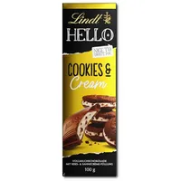 (36,20€/1kg) Lindt Hello Cookies & Cream, Schokolade, 100g Tafel