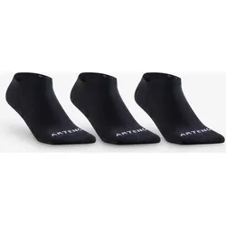 Tennissocken RS 100 Low 3er-Pack schwarz 39/42