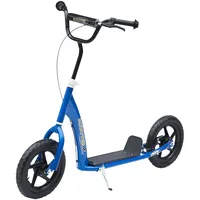 Homcom Kinderroller Anti-Rutsch Trittfläche, Metallfahrradständer zum Parken, 120 x 52 x 80-88 cm (LxBxH)
