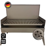 Terma Mobiler Klappgrill Holzkohle-Grill aus Edelstahl Taschengrill für Camping Campinggrill klappbar Reisegrill Trekking Outdoor Grill-Spaß Barbecue Camping picknick grill Angel Reise Festival