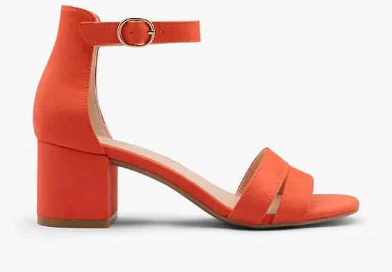 Sandalette - Damen - orange