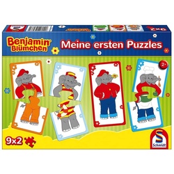 Schmidt Spiele Puzzle Benjamin Blümchen - Meine erstens Puzzles 9x2 Teile, 18 Puzzleteile bunt