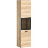 xonox.home Badschrank m. Bodenstehend/Hängend 30 cm x 125 cm x 29 cm Sonoma Eiche