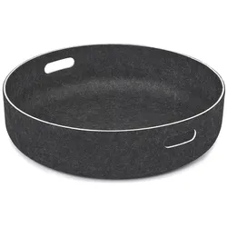 MiaCara - Cesto Katzenkorb, Ø 46 x 12 cm, schwarz