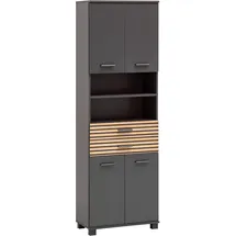 Schildmeyer Katta Hochschrank 59,8 x 32,6 x 180,9 cm Anthrazit Holz