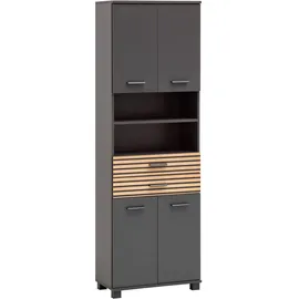 Schildmeyer Katta Hochschrank 59,8 x 32,6 x 180,9 cm Anthrazit Holz