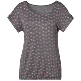 LASCANA T-Shirt Damen rot, dunkelgrau Gr.36/38
