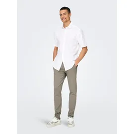 Only & Sons ONSMARK Slim Fit Chinohose Braun 32 30