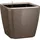 LECHUZA Quadro LS 50 Komplettset 50 x 50 x 47 cm taupe hochglanz