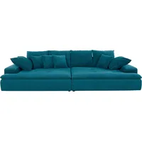 Big-Sofa INOSIGN "Haiti" Sofas Gr. B/H/T: 300cm x 85cm x 142cm, Aqua Clean Pascha, Mit Kaltschaum-Ohne Funktion, blau (petrol) wahlweise mit Kaltschaum (140kg BelastungSitz) und AquaClean-Stoff