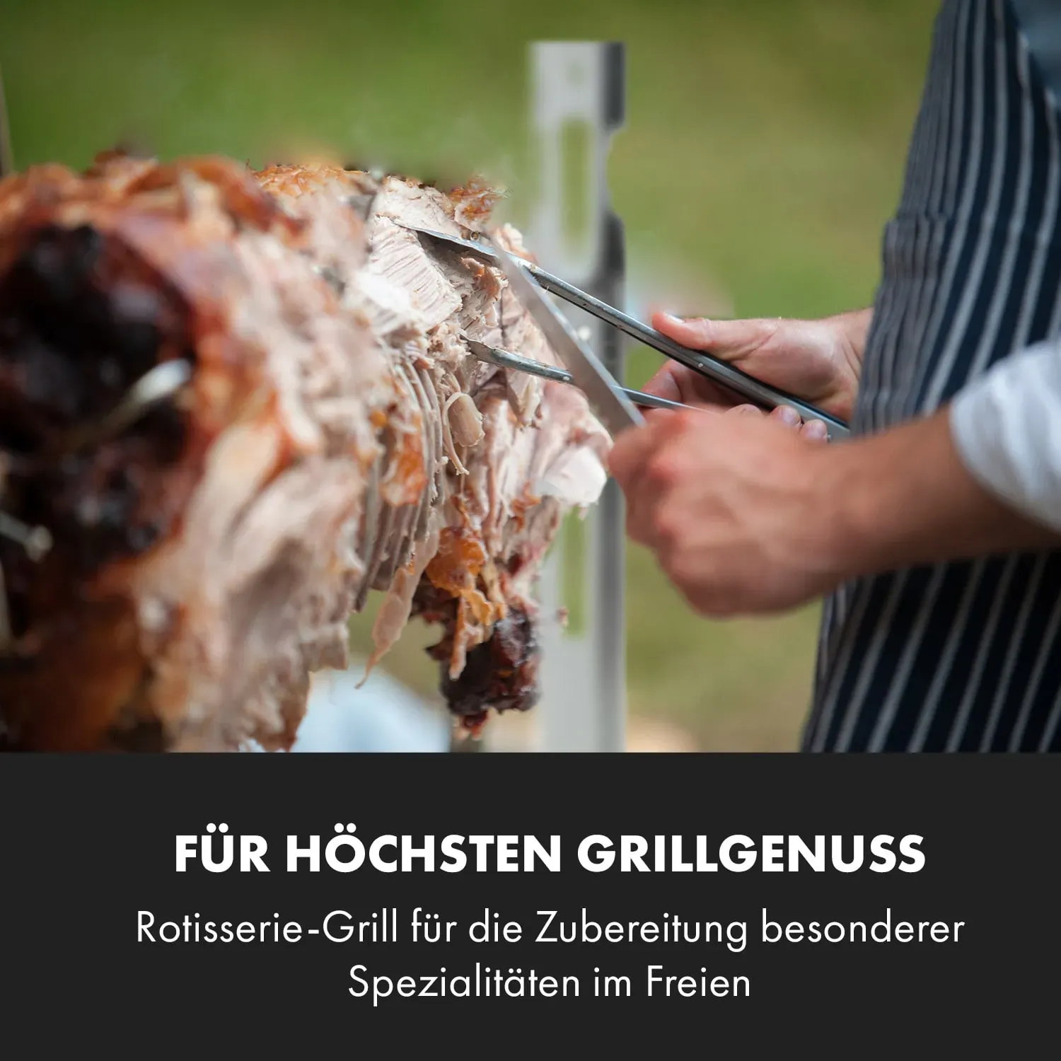 Sauenland Survivor Spanferkelgrill Drehspieß 12W 70kg max. Edelstahl