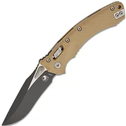 Microtech AMPHIBIAN RAM-LOK BLACK STD G-10 TAN 137RL-1FLGTTA