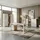 KADIMA DESIGN Büro-Set MUENCHEN 3-teilig 240cm breit Glasfront 2 Schrank Abschließbar & Regal Chalet-Eiche-Nb./Weiß