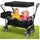 BigDean Bollerwagen faltbar 105L 100kg schwarz Hecktasche