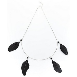 Kette "Federn", schwarz