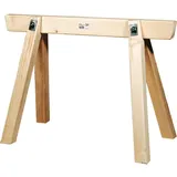 Magni Magni, Werkbank + Arbeitsbock, Triuso Bauschragen 120cm lang- 70cm hoch Gerüstbock Schrong Schrage Holzbock Bock Werkstattbock (10 cm, 120 cm)