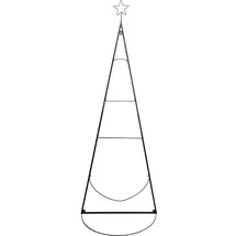Trendline Weihnachtsaufsteller Metall Tannenbaum 160 x 60 cm schwarz