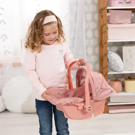 Bayer Puppenautositz mit Dach rosa/roségold 34cm