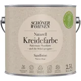 Wandfarbe Kreidefarbe Schöner Wohnen Warmes Beige 2,5L + Farbroller-Set
