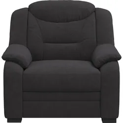 Sessel COTTA "Marcus", schwarz, B:97cm H:99cm T:99cm, 100% Polyester, Sessel, Sessel im klassischen Design mit hoher Rückenlehne