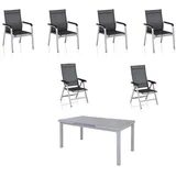 KETTLER Garten-Essgruppe Basic Plus Premium silberfarben