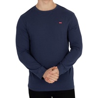 Levi's Herren Long-Sleeve Original Housemark Tee T-Shirt, Cotton + Patch Dress Blues, L